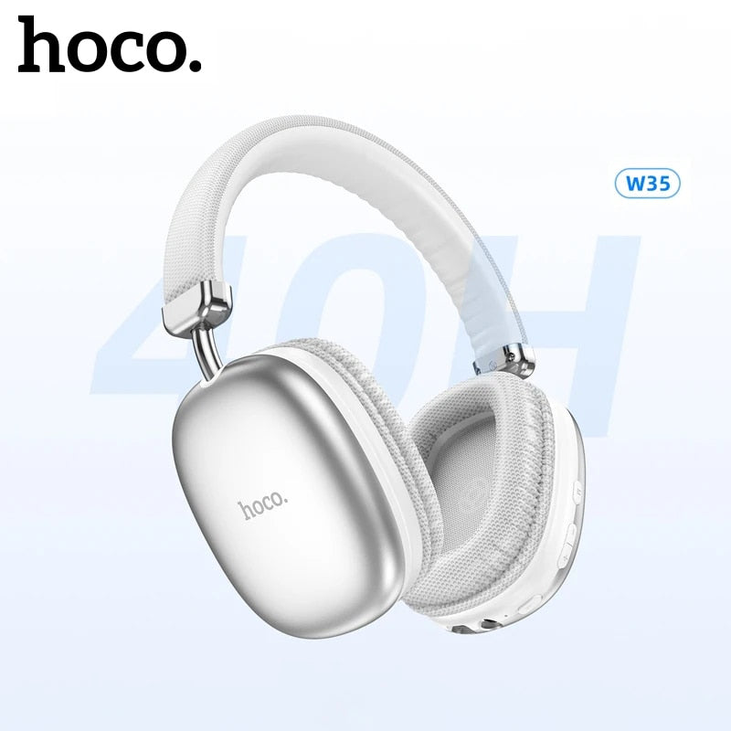 Experimente a Liberdade do Som HOCO W35 Bluetooth 5.3 - Fone de Ouvido Esportivo com Microfone e Som HiFi